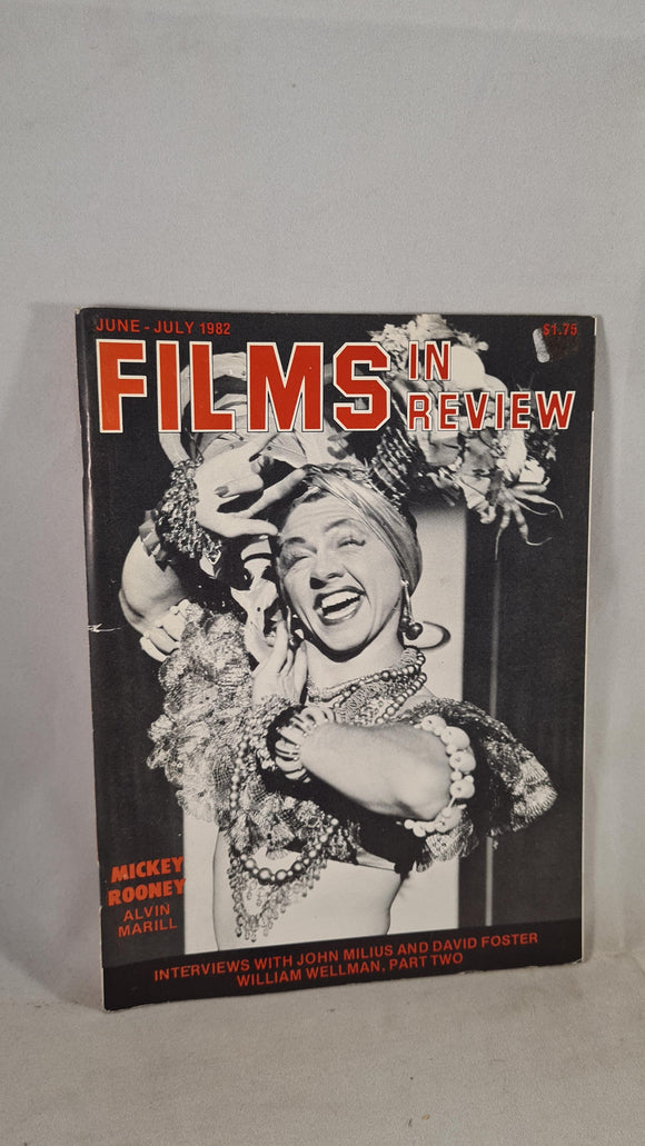 Films in Review Volume XXXIII Number 6 June-July 1982