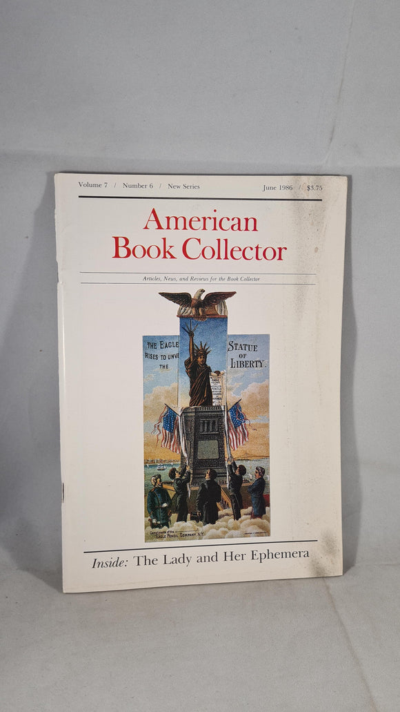 American Book Collector Volume 7 Number 6 June 1986