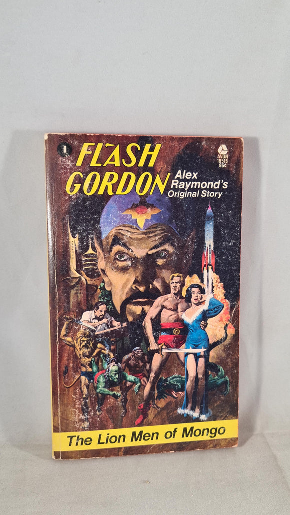 Alex Raymond -Flash Gordon, Lion Men of Mongo, First Avon Printing, 1974, Paperbacks