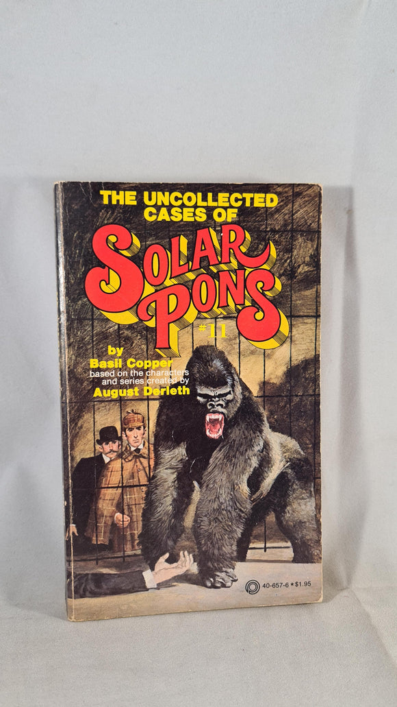 Basil Copper - The Uncollected Cases of Solar Pons, Pinnacle, 1980, 1st Printing, Paperbacks