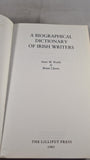 Anne Brady & Brian Cleeve -Biographical Dictionary of Irish Writers, Lilliput, 1985, Paperbacks