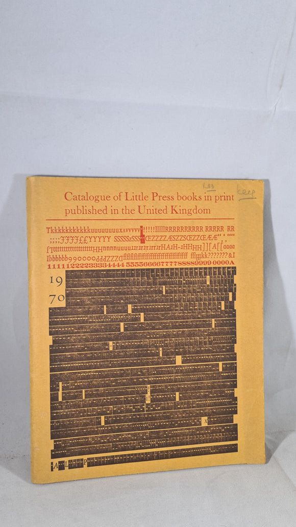 Catalogue of Little Press Books in Print 1970 UK