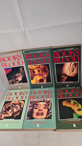 Clive Barker's Books of Blood Volume 1 - 6, Sphere Books, 1984, Signed, Paperbacks