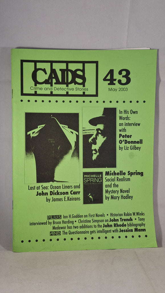 Crime & Detective Stories, CADS Number 43 May 2003, Letter