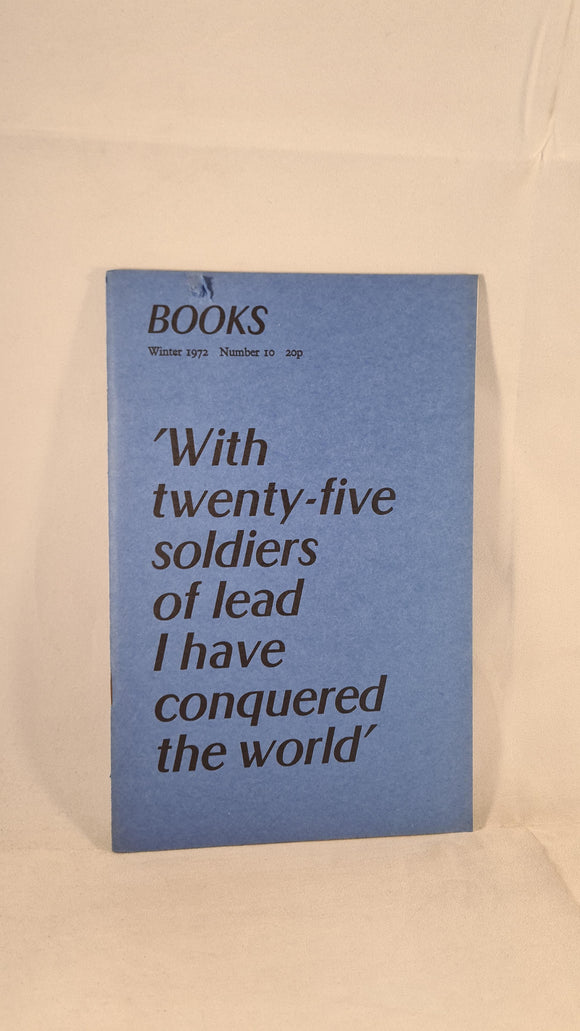 Books Magazine Winter 1972: 'With 25 soldiers of lead', National Book League, Number 10