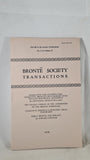 Bronte Society Transactions Part 88, Number 3 of Volume 17, 1978