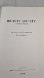 Bronte Society Transactions Part 88, Number 3 of Volume 17, 1978