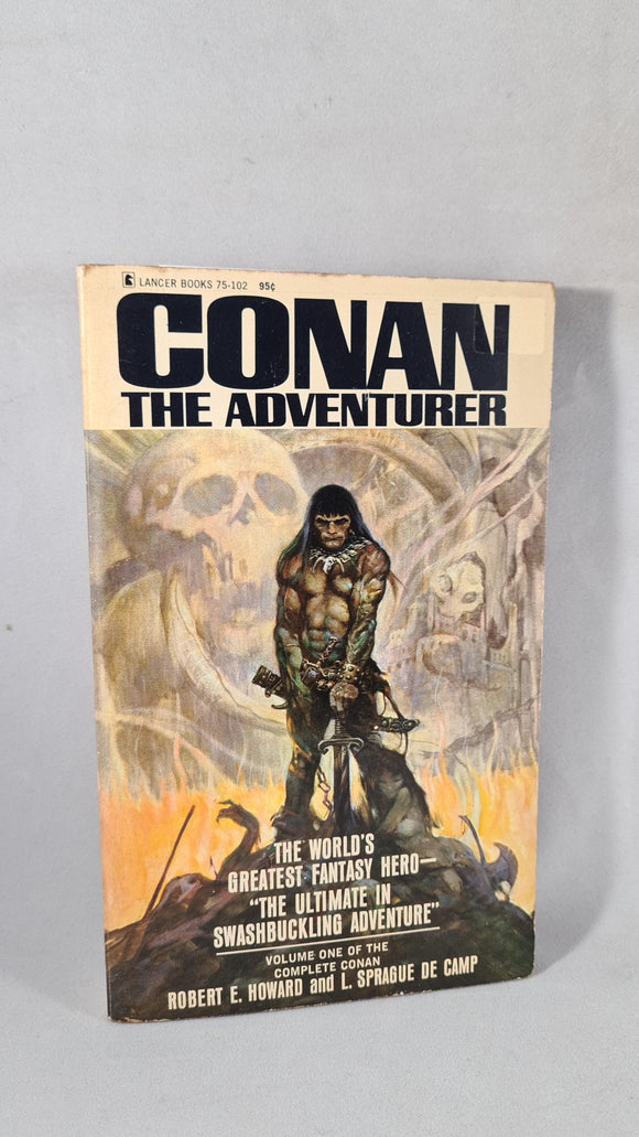 Robert E Howard & L Sprague de Camp - Conan The Adventurer, Lancer, 1966, Paperbacks