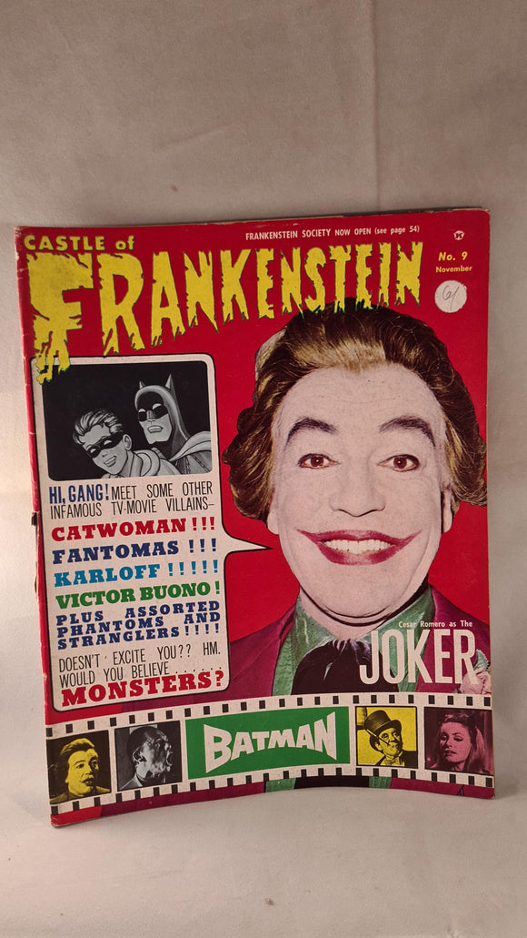 Castle Of Frankenstein Volume 3 Number 1, 1966, Gothic Castle Publishing Co