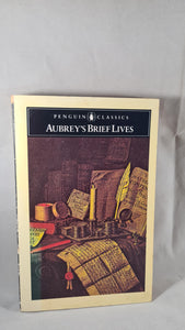 Oliver Lawson Dick - Aubrey's Brief Lives, Penguin Books, 1987, Paperbacks