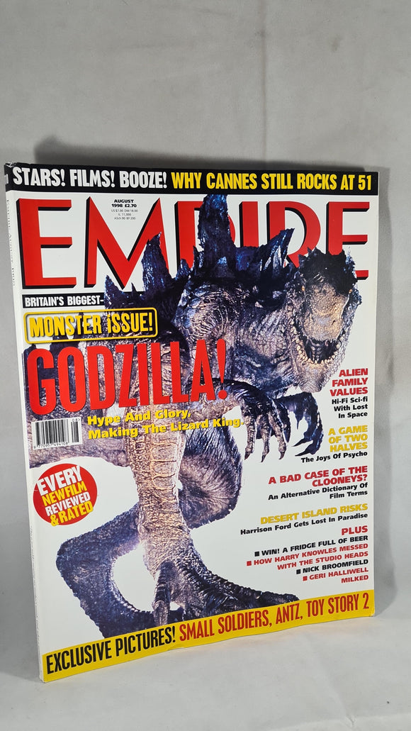 Empire Magazine August 1998, With 100 Videos you must own