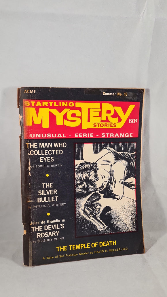Startling Mystery Stories Volume 3 Number 4 Summer 1970 Whole Number 16