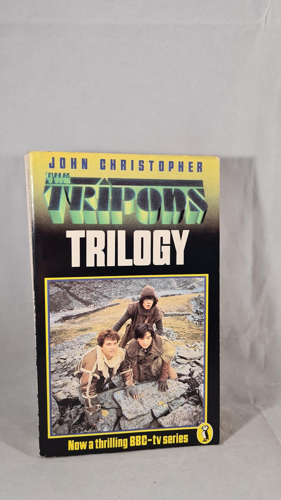 John Christopher - The Tripods Trilogy, Puffin Books, 1984, Signed, Paperbacks
