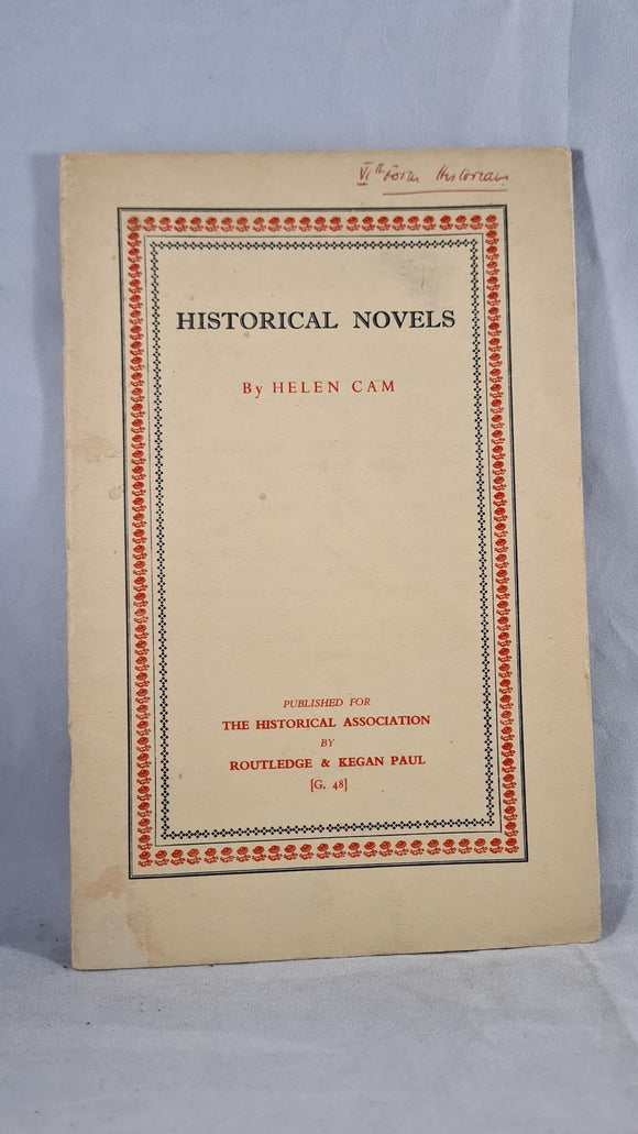 Helen Cam - Historical Novels, Historical Association, 1961
