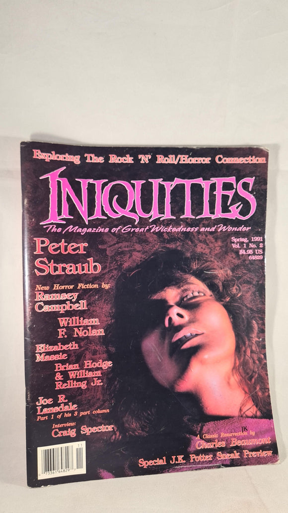 Iniquities Volume 1 Number 2 Spring 1991