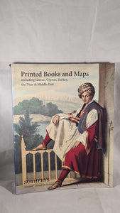 Sotheby's Printed Books & Maps including Greece, Cyprus, Turkey 24 & 25 October 1996