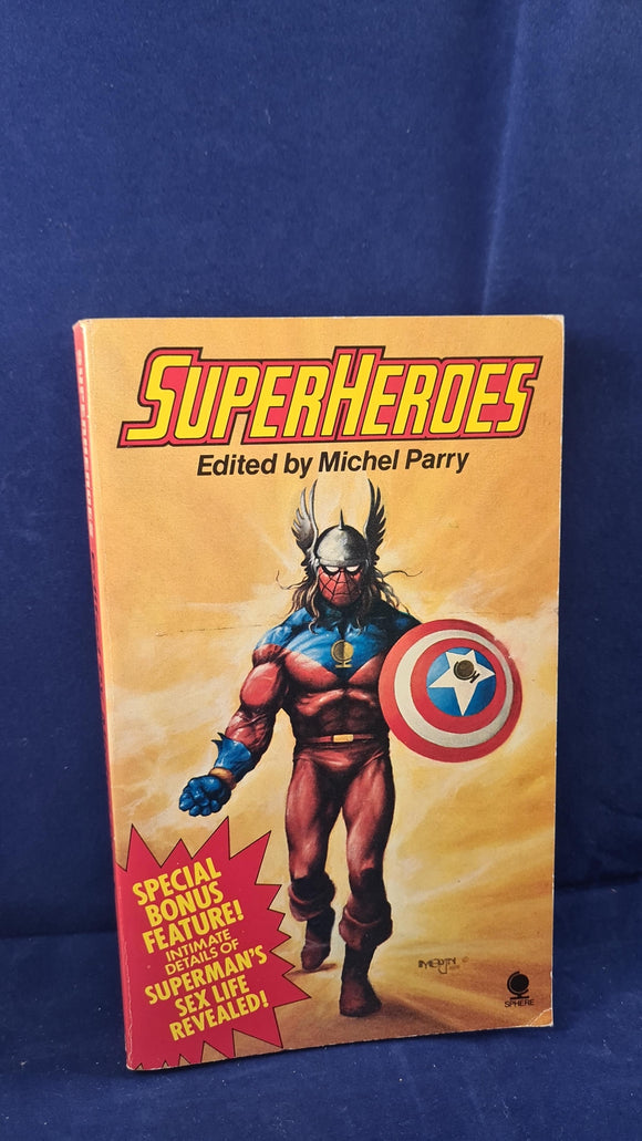 Michel Parry - Superheroes, Sphere Books, 1978, Inscribed, Signed, Paperbacks