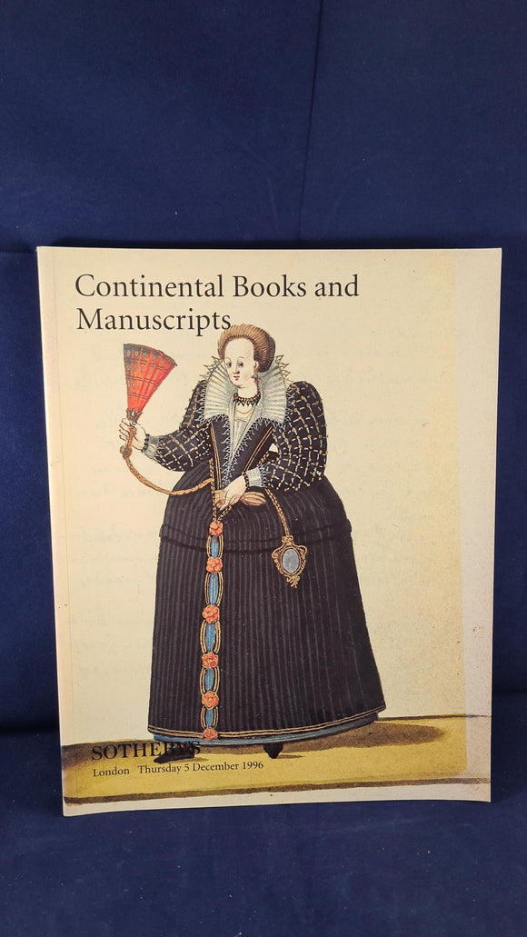 Sotheby's Continental Books & Manuscripts inc. An Apollo and Pegasus 5 December 1996