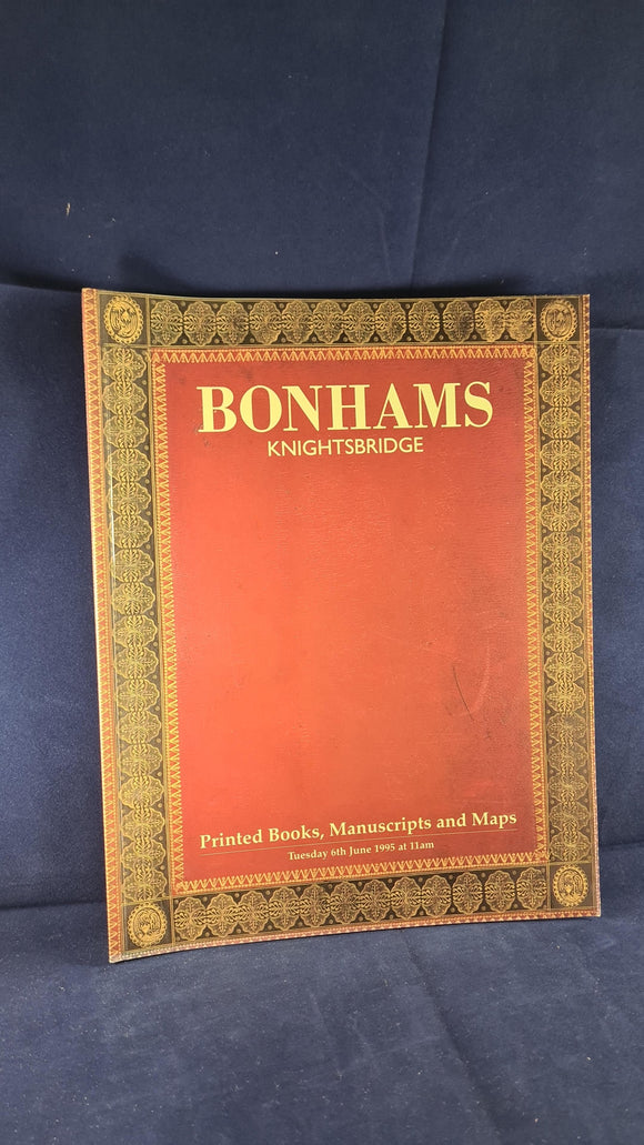 Bonhams Printed Books, Manuscripts & Maps 6 June 1995
