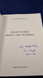 Alain Pozzuoli -Bram Stoker Biography, Librairie, Signed Inscribed, Postcard, no date, French