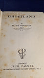 Elliot O'Donnell - Ghostland, Cecil Palmer, 1925, First Edition, Signed, Letter