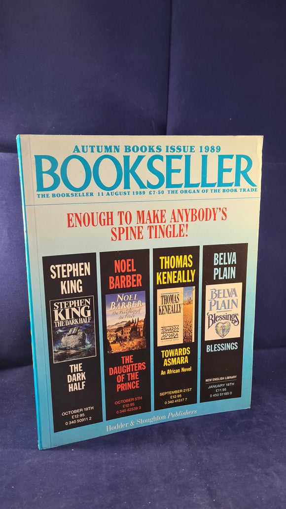 Bookseller 11 August 1989 Autumn Books Issue