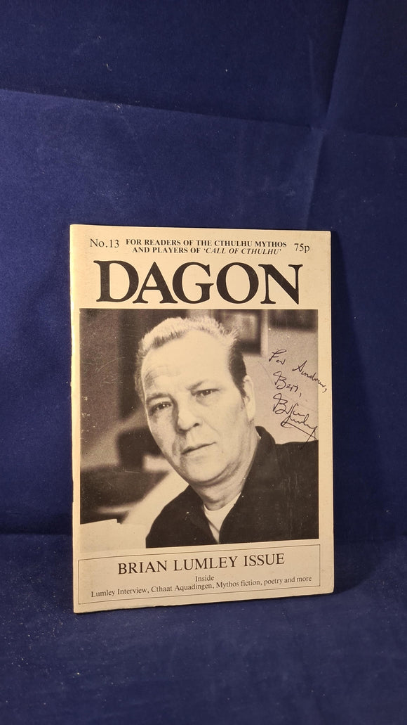 Dagon Number 13 June-September 1986, Brian Lumley Issue & Signed