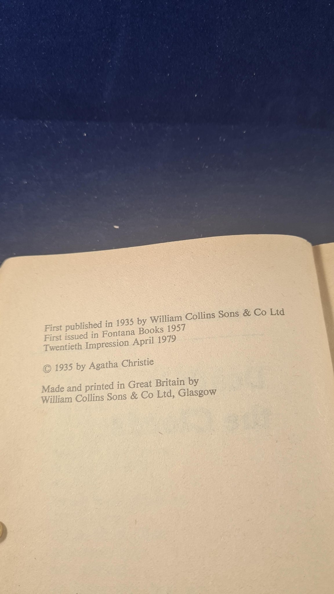 Agatha Christie - Death in the Clouds, Fontana Books, 1979, Paperbacks