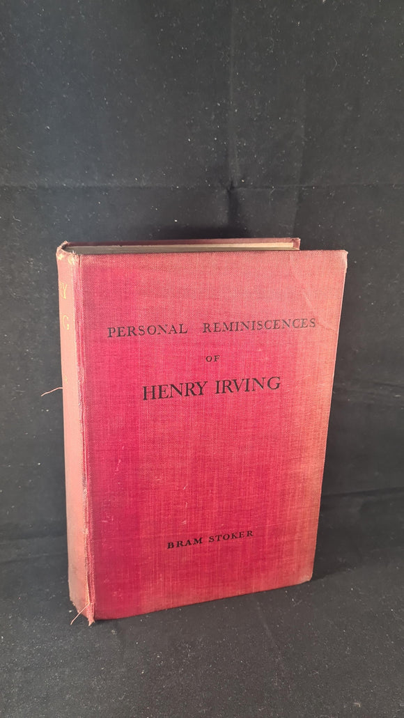 Bram Stoker - Personal Reminiscences of Henry Irving, Heinemann, 1907