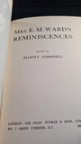 Elliott O'Donnell - Mrs E M Ward's Reminiscences, Isaac Pitman, 1911, First Edition