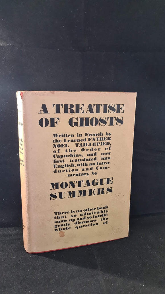 Noel Taillepied - A Treatise of Ghosts, Fortune Press, no date, First Edition