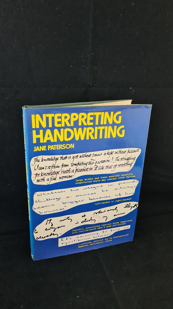 Jane Paterson - Interpreting Handwriting, Macmillan, 1976, Inscribed, Signed