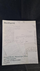 Bonhams Printed Books, Manuscripts, Music & Photographs 24 March 2009