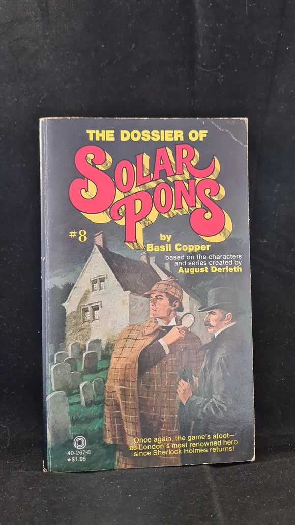 Basil Copper - The Dossier of Solar Pons, Pinnacle,1979, 1st Edition, Paperbacks
