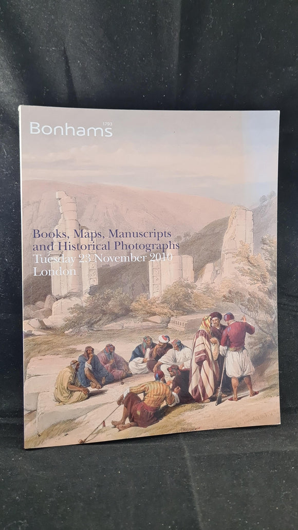 Bonhams Books, Maps, Manuscripts & Historical Photographs 23 November 2010