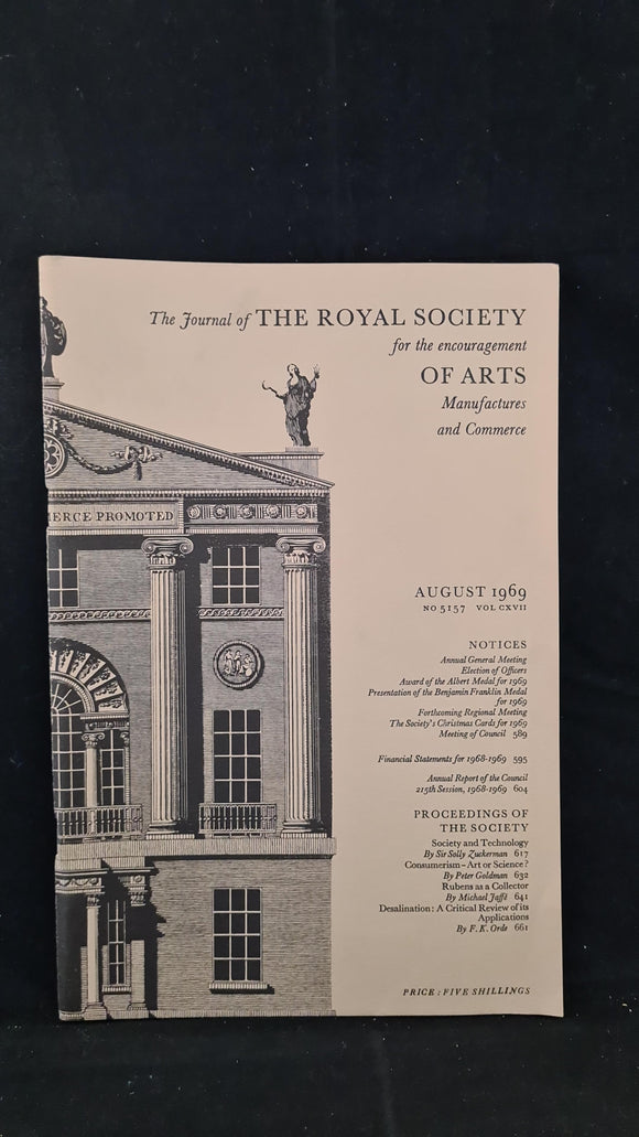 Journal of The Royal Society Of Arts August 1969