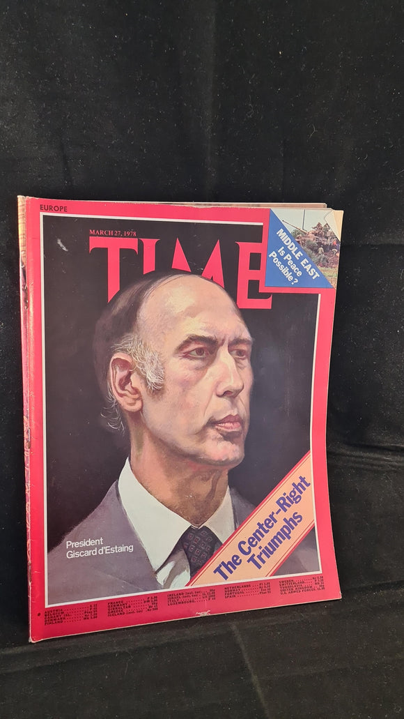 Time Magazine Volume 111 Number 13 March 27 1978