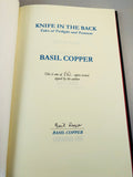 Basil Copper - Knife in the Back, Tales of Twilight and Torment, Cauchemar 2005, Limited Signed Edition