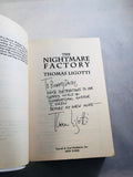 Thomas Ligotti - The Nightmare Factory, Carroll & Graf Publishers 1996, Inscribed to Richard Dalby