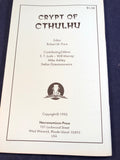 Crypt of Cthulhu - A Pots-strucuralist Thriller and Theological Journal, Volume 11, Number 3, St. John's Eve 1992, Robert M. Price, S. T. Joshi & Will Murray