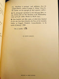 Arthur Machen - Memories & Impressions by Adrian Goldstone C. A. & Anthony Lejeune,  Father Brocard Sewell, Maurice Spurway, Wesley D. Sweetser & Henry Williamson, Saint Albert's Press 1960, No. 173 of 350 Copies