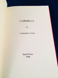 J. Sheridan Le Fanu - Carmilla, Sarob Press 1998, Limited Edition 91/200