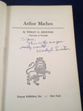 Wesley D. Sweetser- Arthur Machen , Twayne Publishers, Inc. 1964, Inscribed by the Author