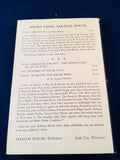 John Metcalfe - The Feasting Dead, Arkham House 1954, 1st Edition