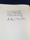 Arthur Machen - The Chronicle of Clemendy, Martin Secker 1925, Limited Edition 14/100, Signed by author