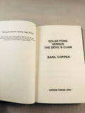 Basil Copper - Solar Pons Versus The Devil's Claw, Sarob Press 2004, Limited Edition