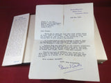 Dennis Wheatley, Star of ILL-Omen, Hutchinson, 1952, First Edition, Signed and Inscribed with letter to Thomas Joy.