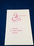 Arthur Machen - Avallaunius, The Journal of the Arthur Machen Society, Spring 1995, Number 13, The Arthur Machen Society 1995, Number 67 of 250 Copies