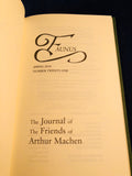 Arthur Machen - Faunus, The Journal of The Friends of Arthur Machen, Spring 2010, Number 21, The Friends of Arthur Machen 2010, No. 101 of 250 Copies