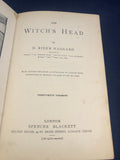 H. Rider Haggard -  The Witch's Head, Spencer Blackett.